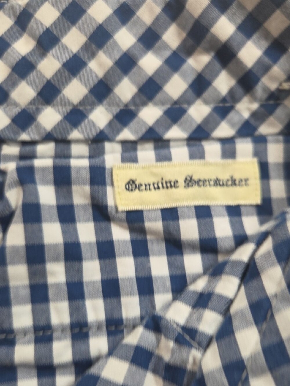 Brooks Brothers Light Blue Seersucker Shorts Palm Tree Embroidered Summer Casual - Picture 11 of 12